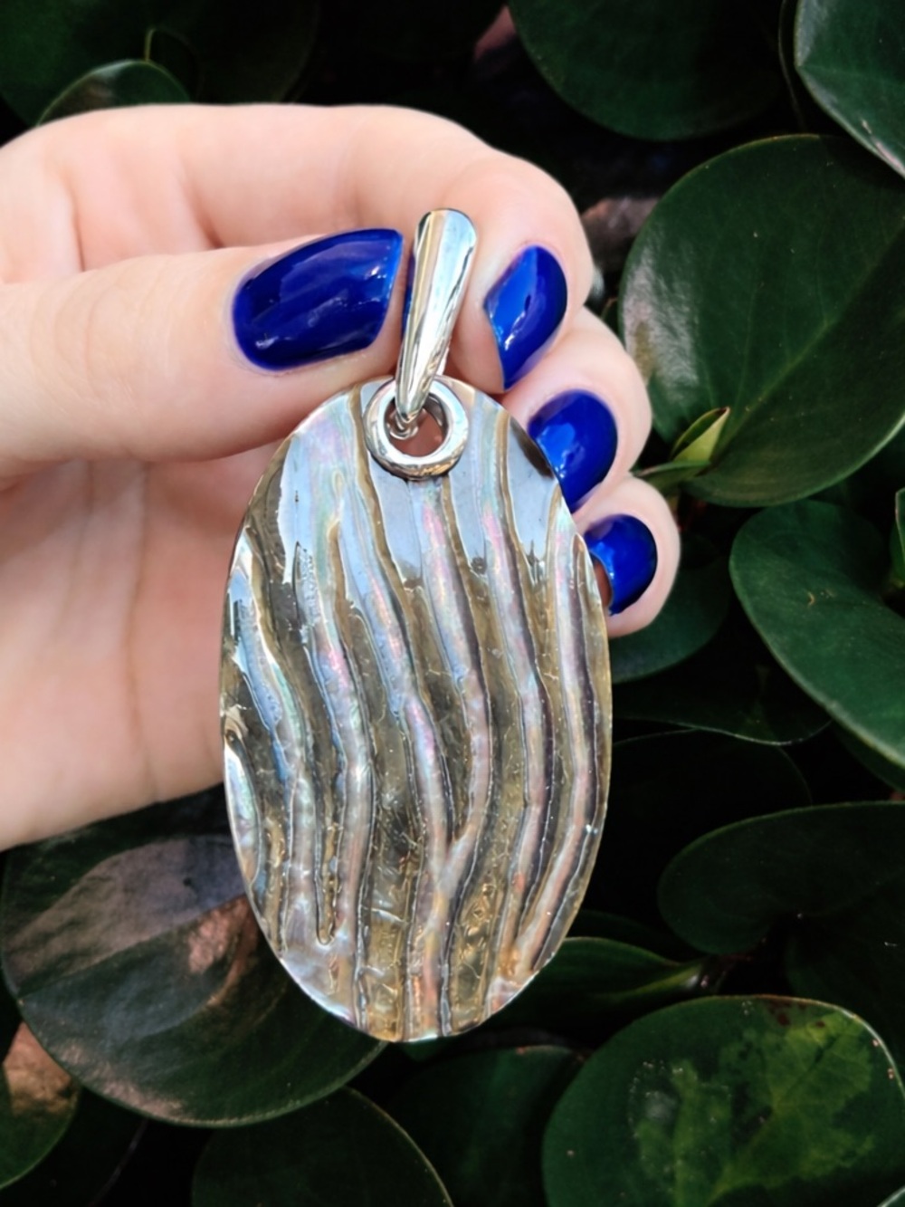 Mother of Pearl Earrings & Pendant Set | 925 Sterling Silver | Bohemian New